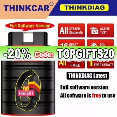 2024 THINKDIAG OBD2 Scanner Car Diagnostic Tool Full Software Free Bidirectional