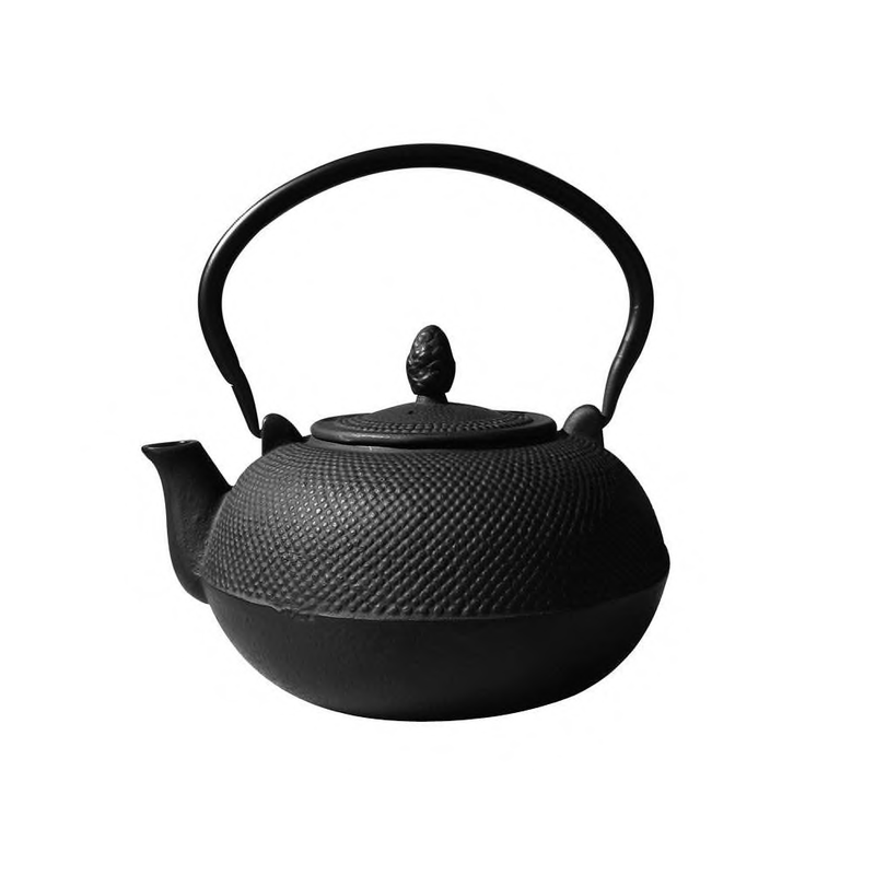 Old Dutch 3 L Hakone Matte Black Cast Iron Teapot Wood Stove Kettle Humidifier