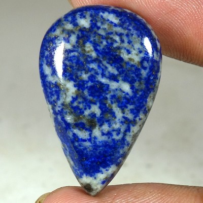 27.30Cts 100% Natural Super Blue Laips Lazuli Pear Cab Loose Gemstone 18X29X05mm