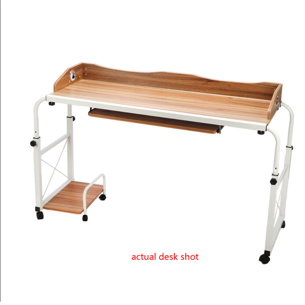 Rolling Hospital Table Midical Desk for Disabled OverBed Home Computer