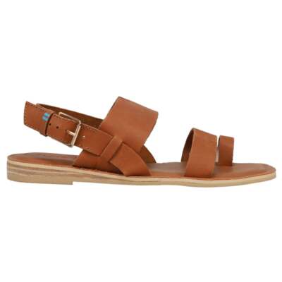 Женские коричневые повседневные сандалии TOMS Freya с ремешком на пятке 10015132T