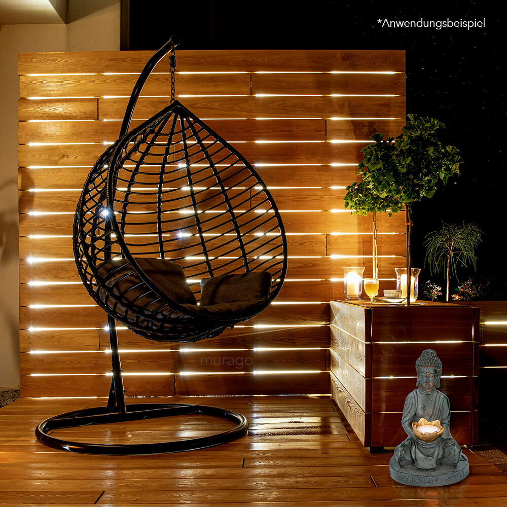 Buddha Deko Figur mit Solarlampe Buddah Steingrau Budda Figuren Modern