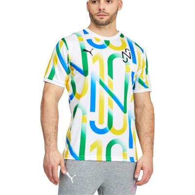 

Puma Nmj Copa Graphic Crew Neck Short Sleeve Soccer Jersey Mens White 605568-05, Белый, Puma Nmj Copa Graphic Crew Neck Short Sleeve Soccer Jersey