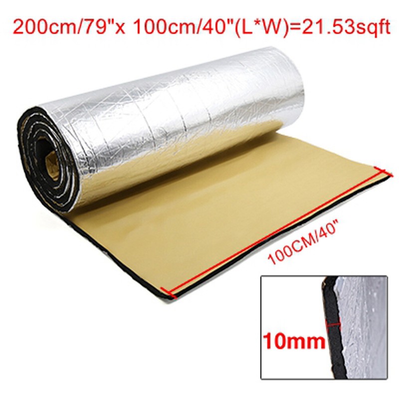 Sound Deadening Mat Car Heat Insulation & Noise Proof Pad 79"x 40" 394mil 10mm