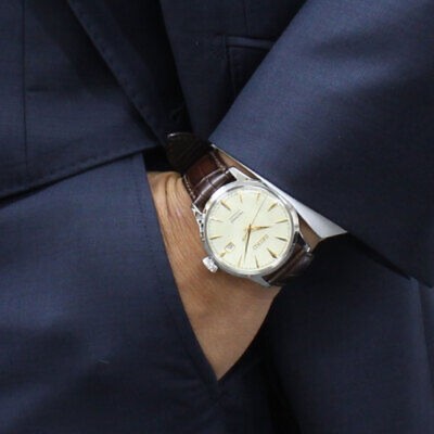 Pre-owned Seiko Presage Sary109 Champaign Gold Mechanical Automatic Men's Watch Japan