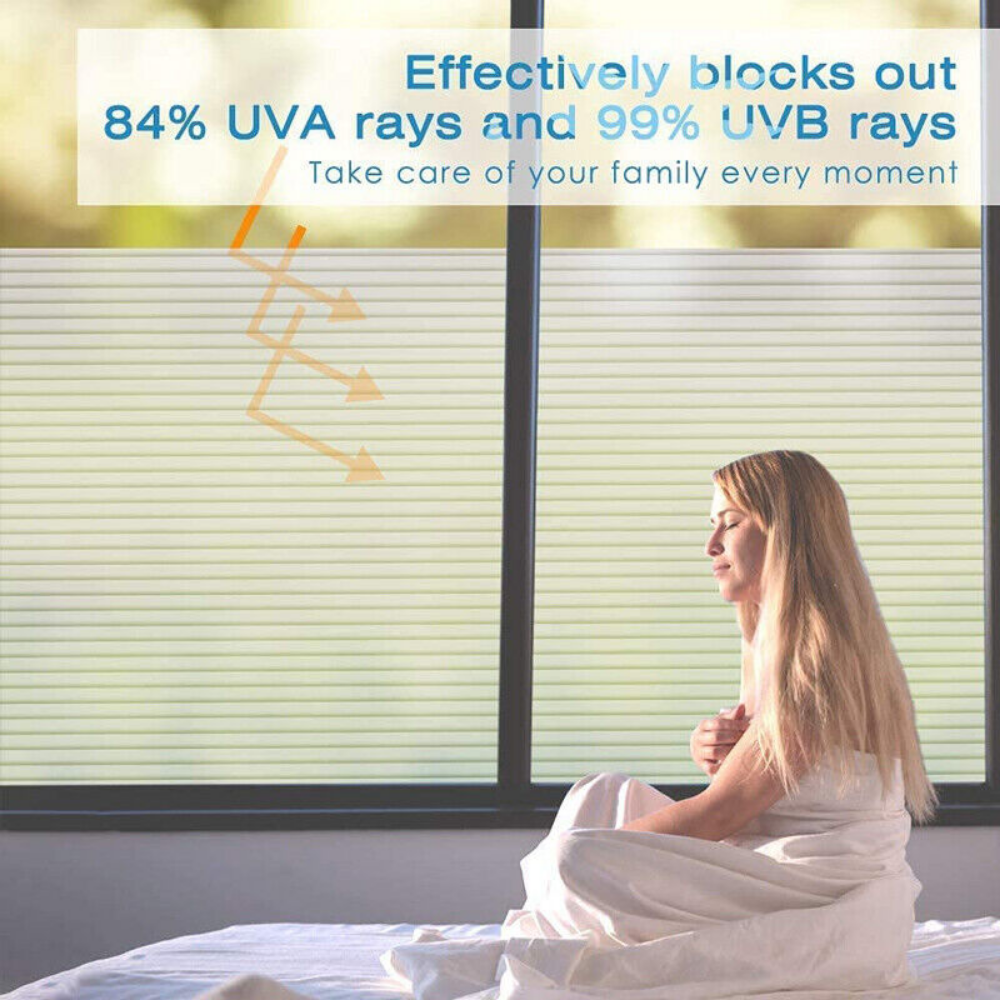 Rabbitgoo Frosted Window Film Pricacy Static Cling Glass Sticker Anti-UV Vinyl