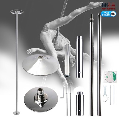 Pro Fit Pro-Fit Professional Portable Spinning Dance Pole With Attachable Led Dance Light And Carry Bag