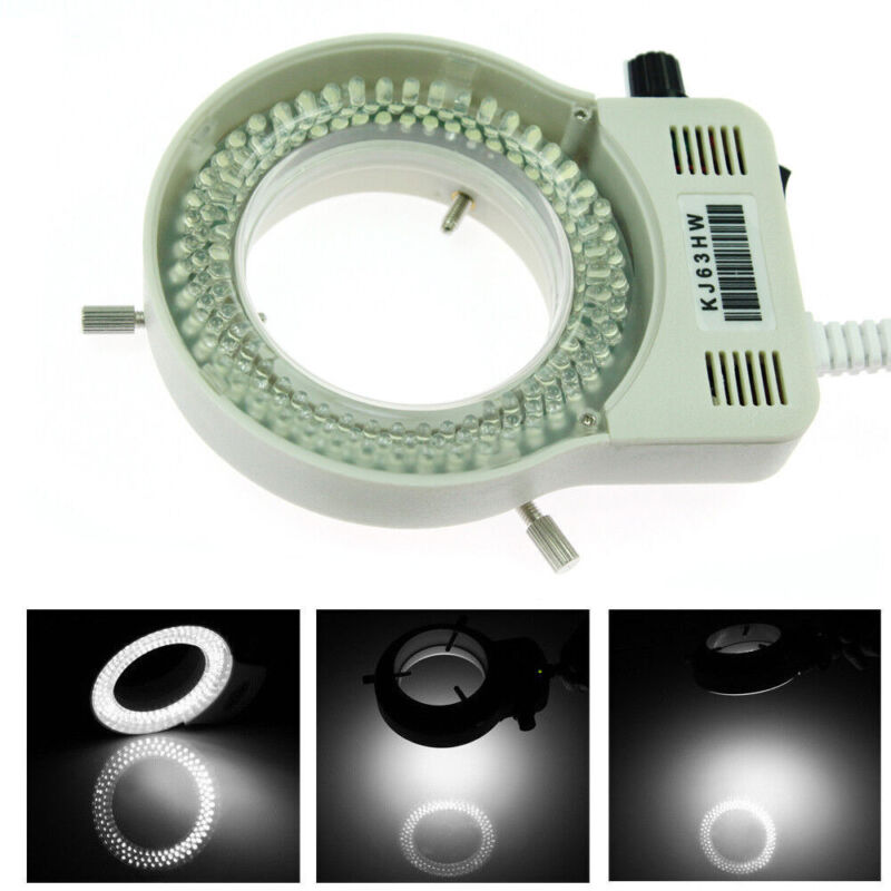 Adjustable 144 LED Ring Light Illuminator for Stereo Microscope & Camera 6000K