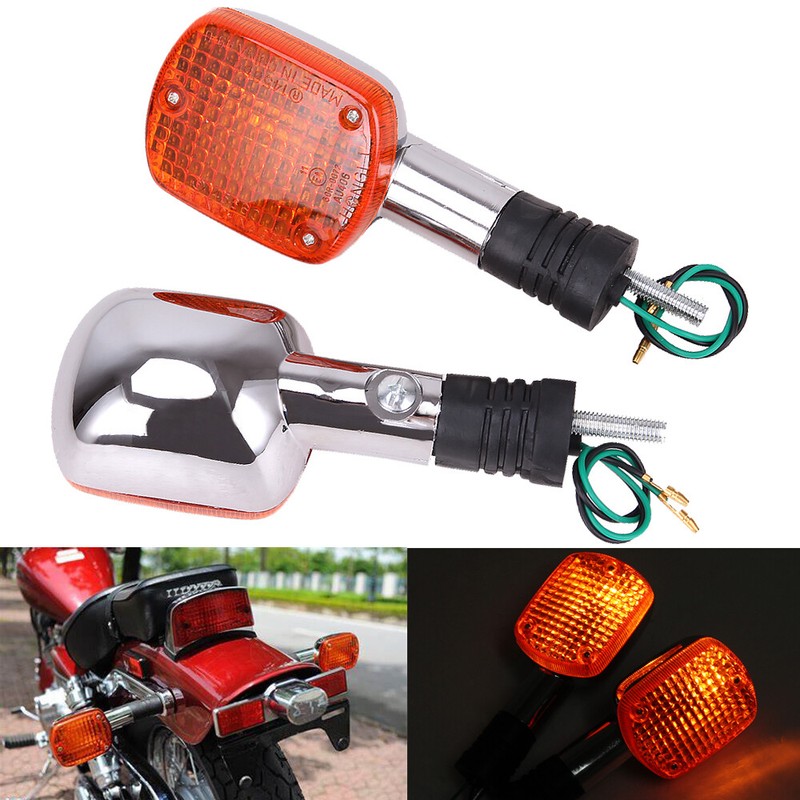 Pair Motorcycle Turn Signals Light For Honda Valkyrie 1500 GL1500C