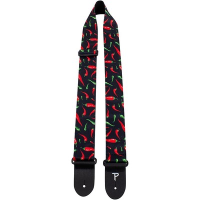 Perri's Fabric Guitar Strap Chili Peppers 2 in.