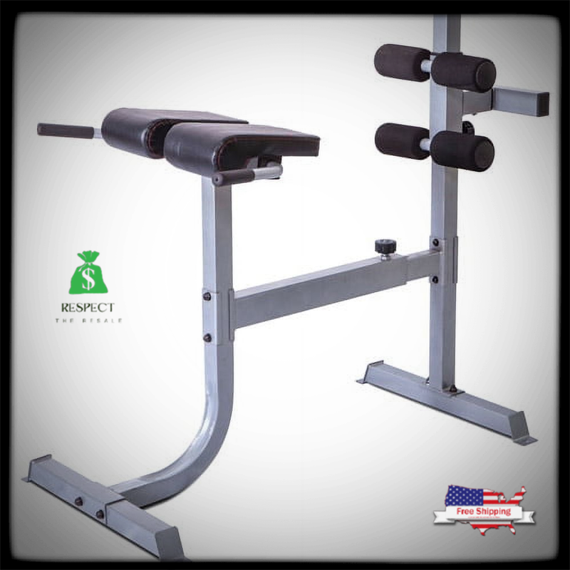 Back Extension Hyperextension Bench For Glutes Abdominal Hamstrings
