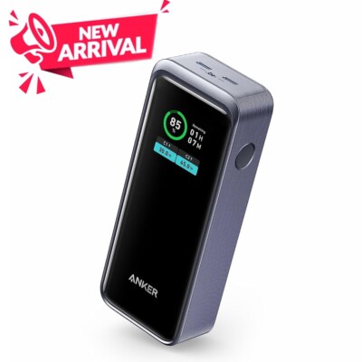 Anker Prime Power Bank 12000mAh Battery Dual USB-C Portable Charger 130W Charge