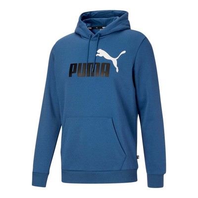 

Пуловер с капюшоном Puma Ess+ 2 Col Logo Мужская синяя повседневная спортивная верхняя одежда 846849, Синий, Puma Ess+ 2 Col Logo Pullover Hoodie