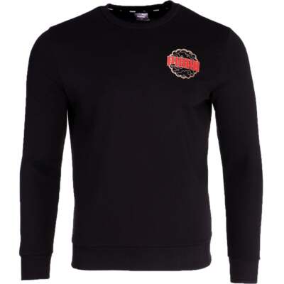 Толстовка Puma Mooncake Crew Neck Мужская Черная 532912-01