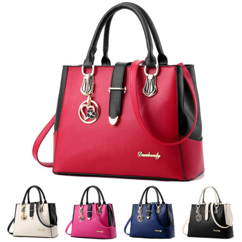 Online Sale: Women PU Leather Handbag Shoulder Messenger Satchel Tote Purse Crossbody Bag