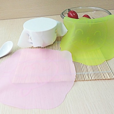 Lid Silicone Plastic Wrap Cover Microwave Oven Refrigerator Fresh Bowl Seal Hot