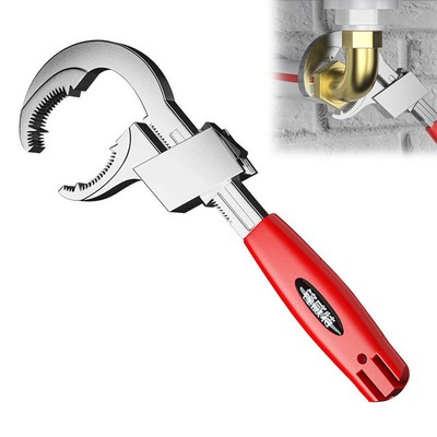 Large Opening Adjustable Wrench Bathroom Wrench for Bathroom Nut Disassembly