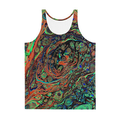 Tank Top Psychedelic Shirt Tie Dye Fractal T Shirt Rave Gear