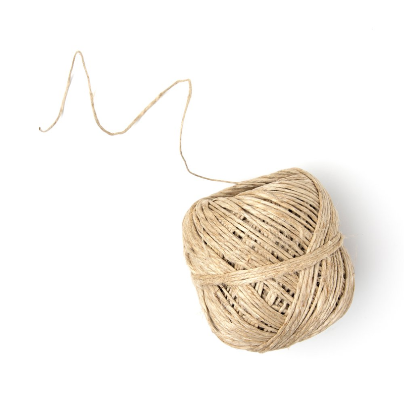 DIY Polished Natural Hemp 80# Cord String Twine, 219.9 Ft, Medium Natural Brown