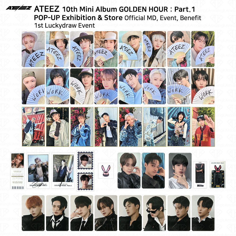 ATEEZ GOLDEN BLUE HOUR 封入 OT8 コンプ セット ATEEZ - ATEEZ GOLDEN BLUE HOUR 封入 OT8 コンプ セット ATEEZ