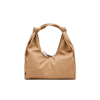 Pre-owned Manila Grace Genuine  Bag Female Beige- B287eu-ma042