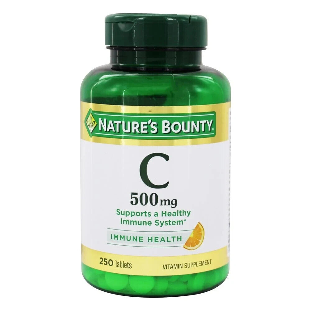 Nature's Bounty Vitamin C 500mg Immune Health Supplement 250