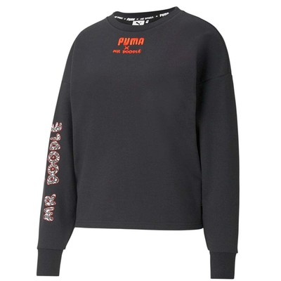 

Толстовка Puma Mr Doodle Crew Neck Женская Черная 598687-01, Черный