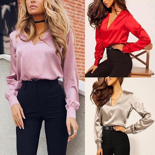 long sleeve office tops