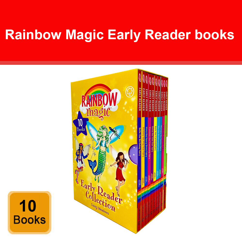 洋書 Rainbow Magic Early Reader 10 Books Set Rainbow Magic Early Reader Collection 10 Books Box Set by