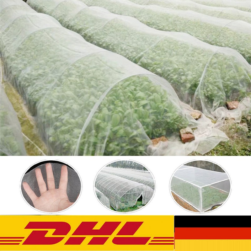 2,5m x 10m Gartennetz Insekten Vögel Fliegen Schutznetz Gemüse Schutz Netz