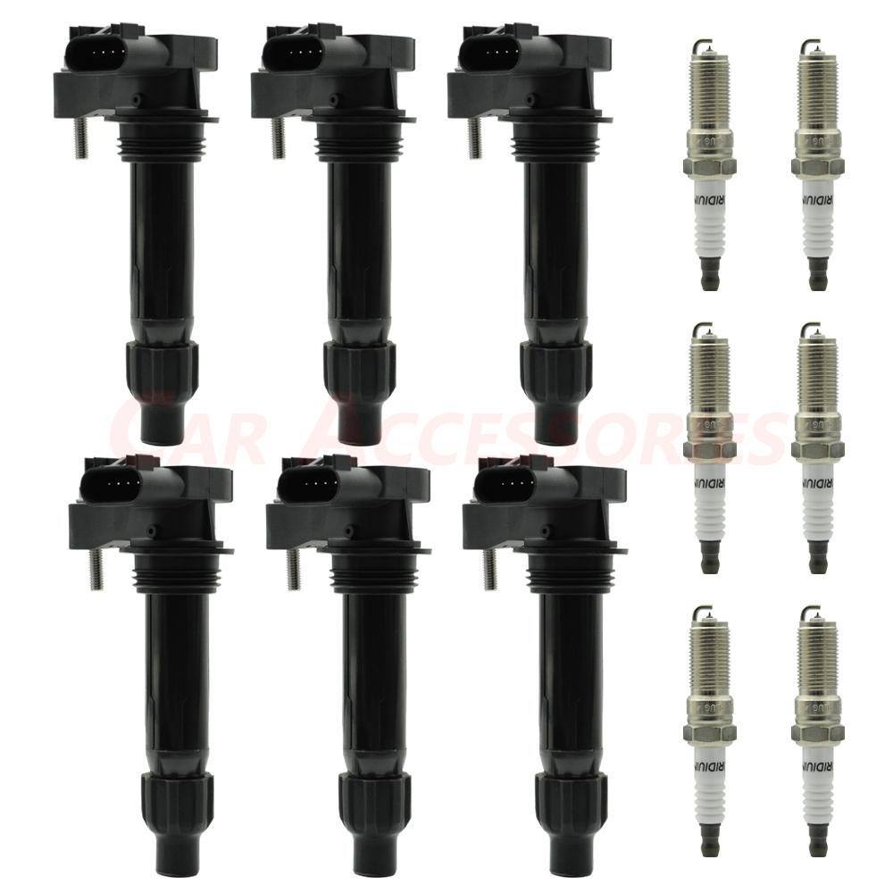 6Pack Ignition Coils + Spark Plugs for Chevrolet Camaro Caprice Traverse 3.6L V6