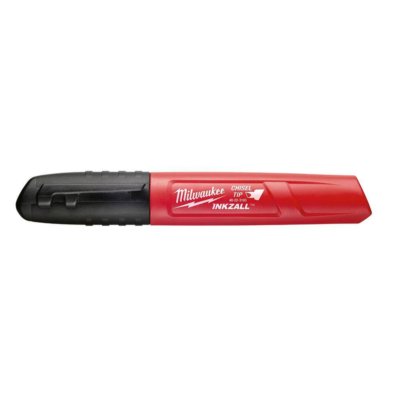INKZALL Black Chisel Tip Jobsite Permanent Marker