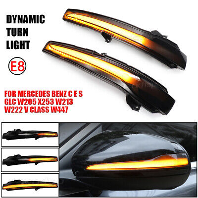 Dynamic LED Turn Signal Light Wing Mirror Indicator For Mercedes Benz W205 W213