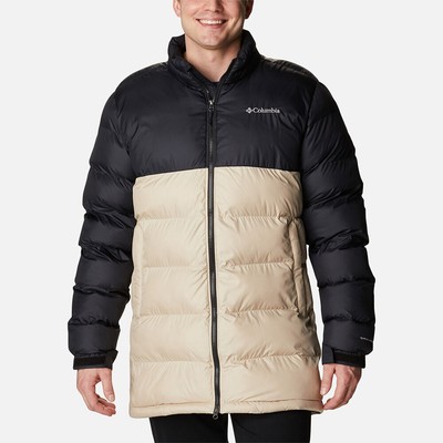 

Мужская куртка-пуховик Columbia Pike Lake Mid, древний ископаемый/черный, Бежевый, Columbia Pike Lake Mid Puffer Jacket