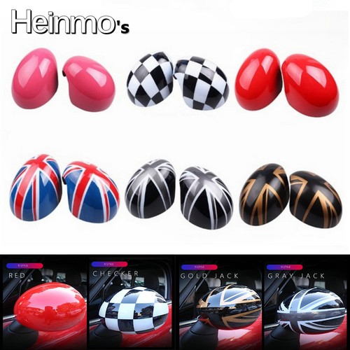 Side Mirror Covers Caps For MINI Cooper R55 R56 R57 R60 R61 Paceman