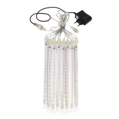 LED Meteor Shower Rain Tubes 30cm 8Tube Christmas String Light Waterproof Party
