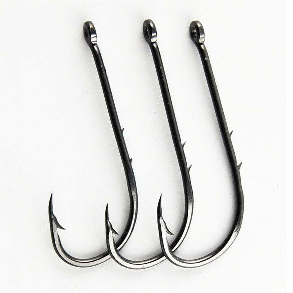 100pcs/set Baitholder Barbed Hooks Jig Hooks HiCarbon Steel Fishing