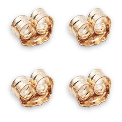 2 Pairs 14K Gold Earring Backs Replacement Ear Locking for Stud Earrings