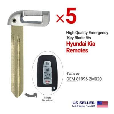 5X Emergency Key Blade For Hyundai Kia same as 81996-2M020