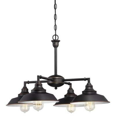 Hill 4-light Oil Rubbed Bronze Convertible Chandelier/semi F