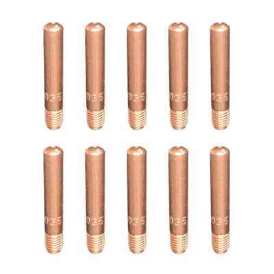 10-pk 14-35 .035'' Contact Tips for Tweco #2 - #4 Lincoln 200L - 400 MIG Guns