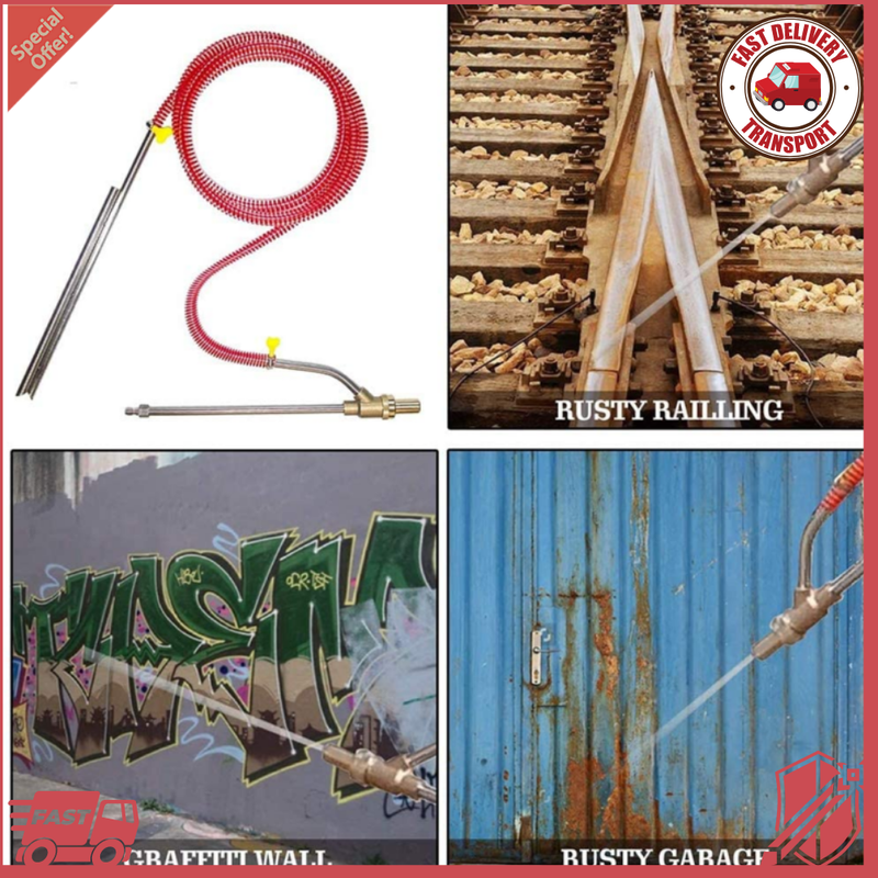 Pressure Washer Sandblasting Kit Wet Abrasive Sandblaster Attachment Dustless