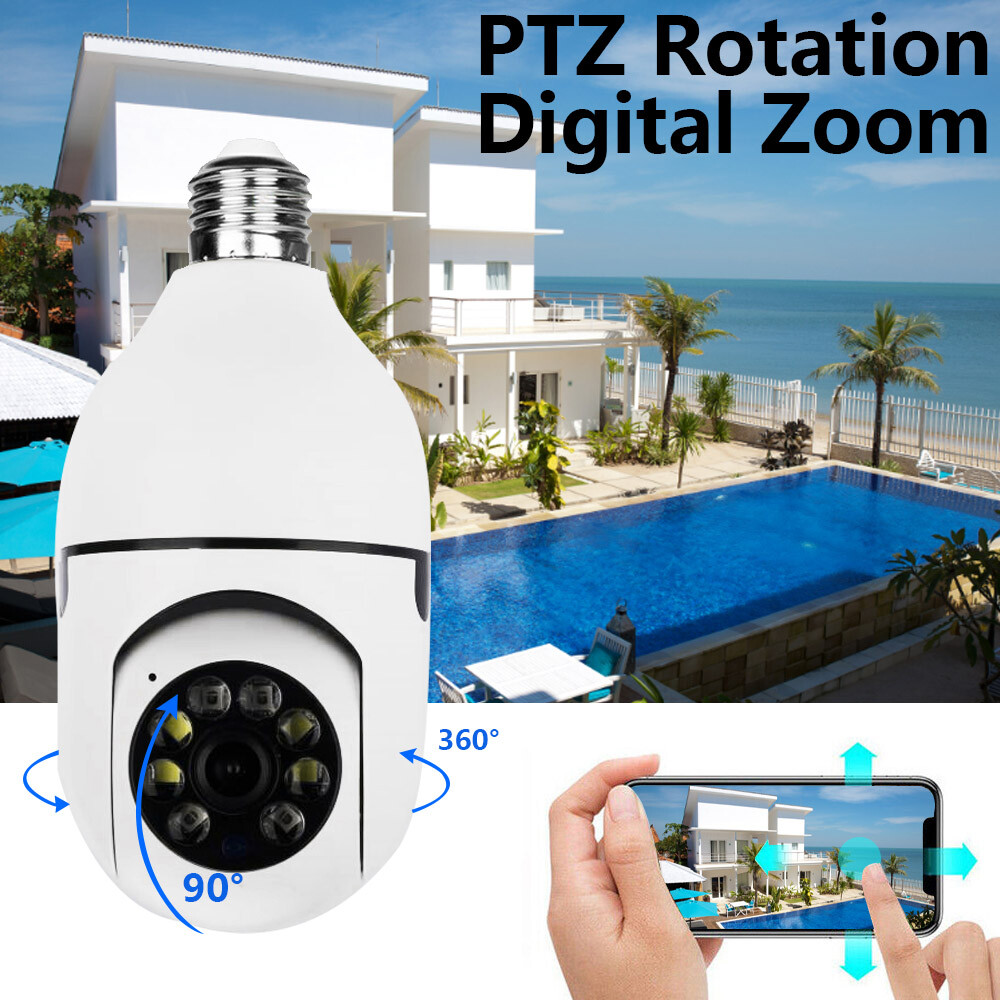 Wireless Security 360&deg; 1080P IP E27 Light Bulb Camera Wi-Fi IR Night Smart Home