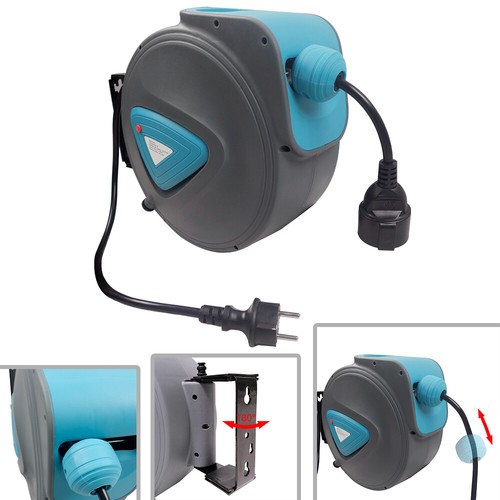 180° Drehbar Automatik Kabeltrommel 20m Automatische Kabelaufroller Werkstatt**