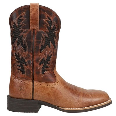 Мужские коричневые повседневные ботинки Ariat Sport Cool Venttek Square Toe Cowboy 10031446