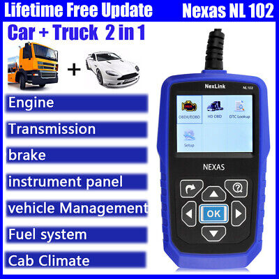 NEXAS NL102 Diesel Heavy Duty Truck Diagnostic Scanner Tool HD OBD2 Code Reader