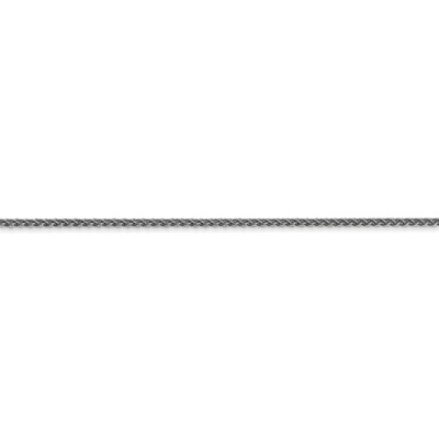 Pre-owned Superdealsforeverything Real 14kt White Gold 30 Inch 1.25mm Spiga With Lobster Clasp Chain; 30 Inch