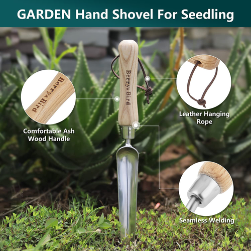Berry&Bird Garden Seed Planting Shovel Multifunctional Seedling Root Hand Trowel