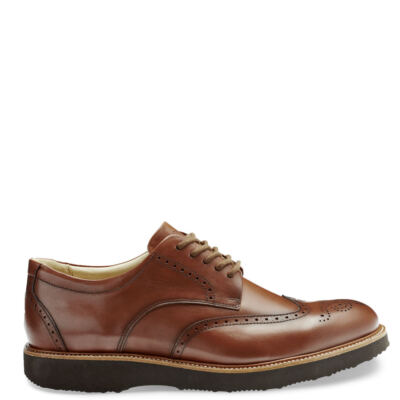 Pre-owned Samuel Hubbard Tipping Point Men's Oxford In Whiskey