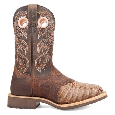 Dan Post Boots Egan Caiman Square Toe Cowboy  Mens Brown Casual Boots DP5181